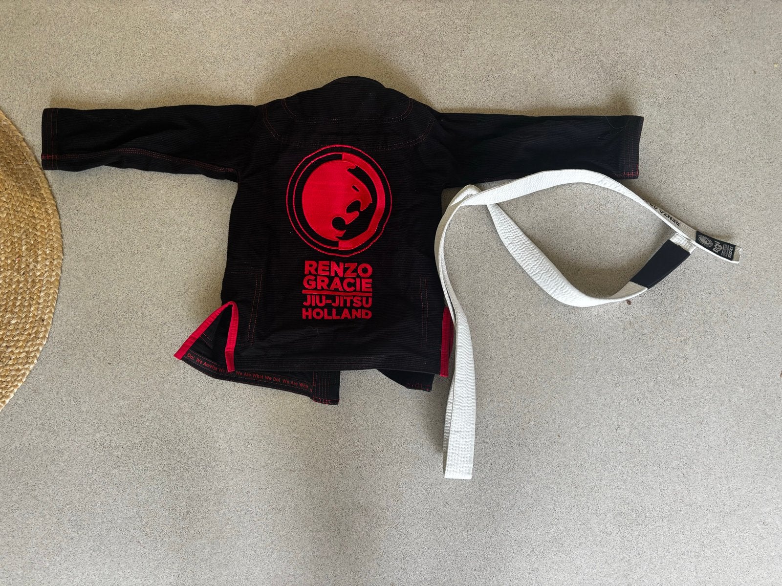 Braziliaans Jiu-Jitsu pak Renzo Gracie Holland (128/134), Vechtsportpak, Ophalen of Verzenden, Zo goed als nieuw, Jiu-Jitsu