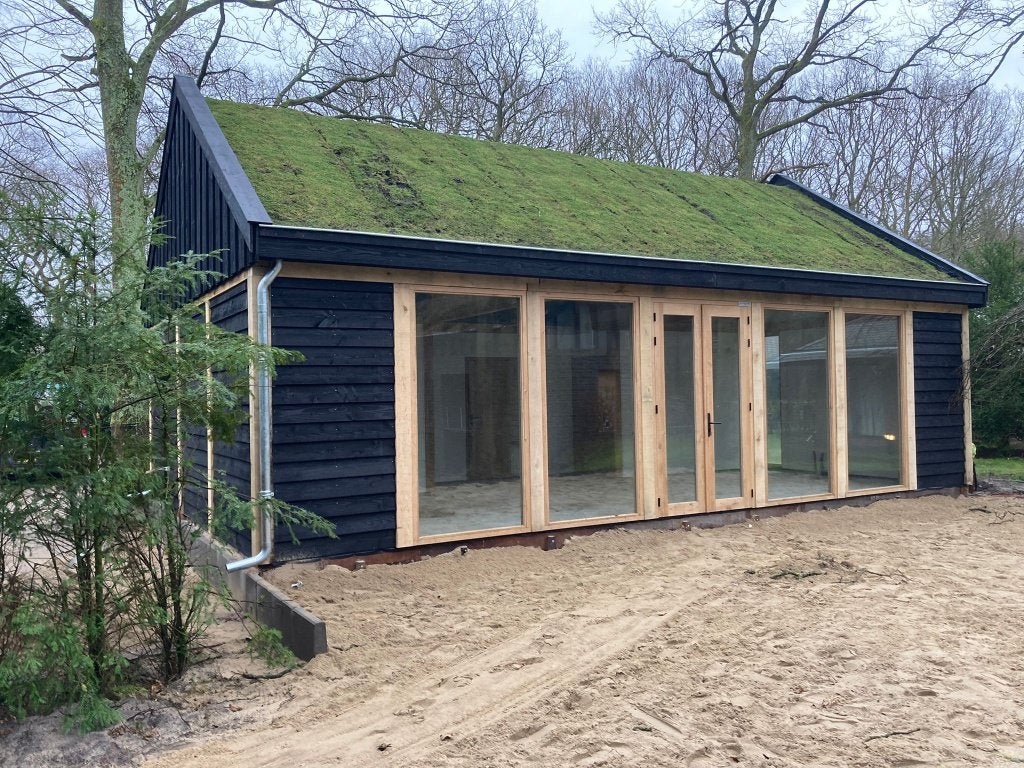 Eikenhouten tuinkamer/atelier, Tuin en Terras, Tuinhuizen, Ophalen, 3 ramen of meer, Overige typen, Zo goed als nieuw