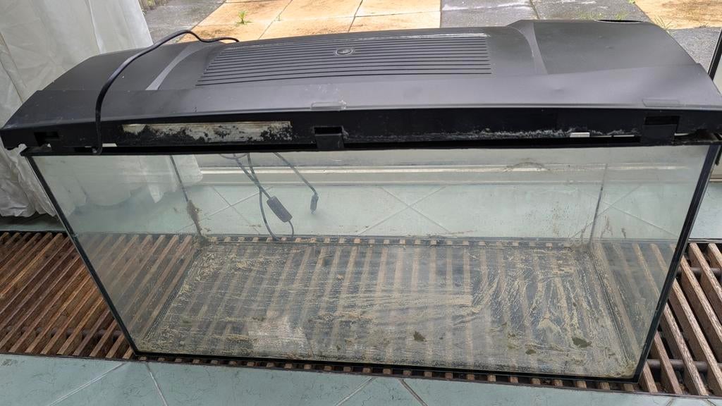 Leeg aquarium, Ophalen of Verzenden, Inclusief deksel, Gebruikt, Leeg aquarium