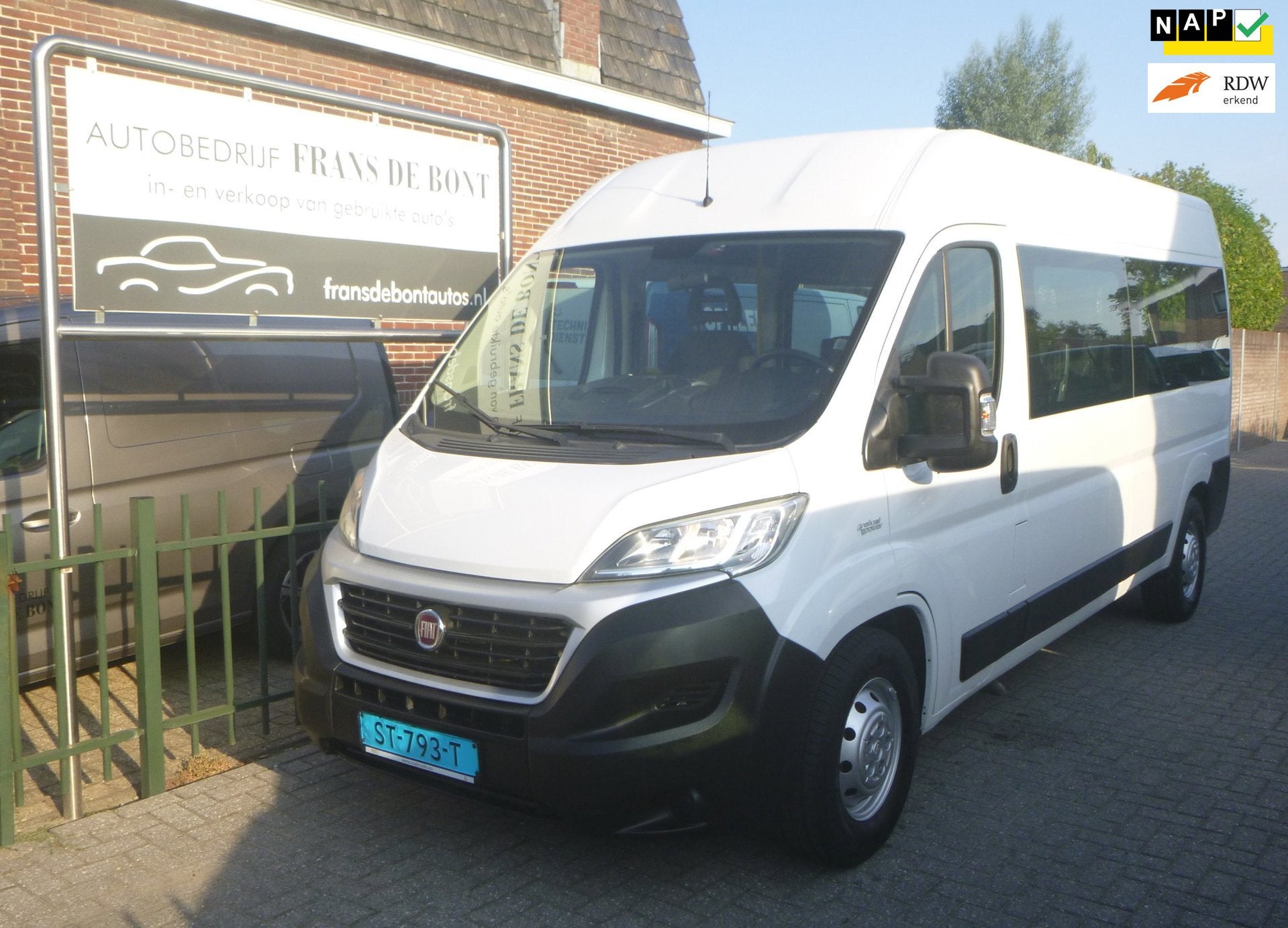 Fiat FIAT DUCATO CNG AARDGAS 9 PERSOONS ROLSTOEL AIRCO € 7, Auto's, 136 pk, Gebruikt, Euro 6, CNG (Aardgas)