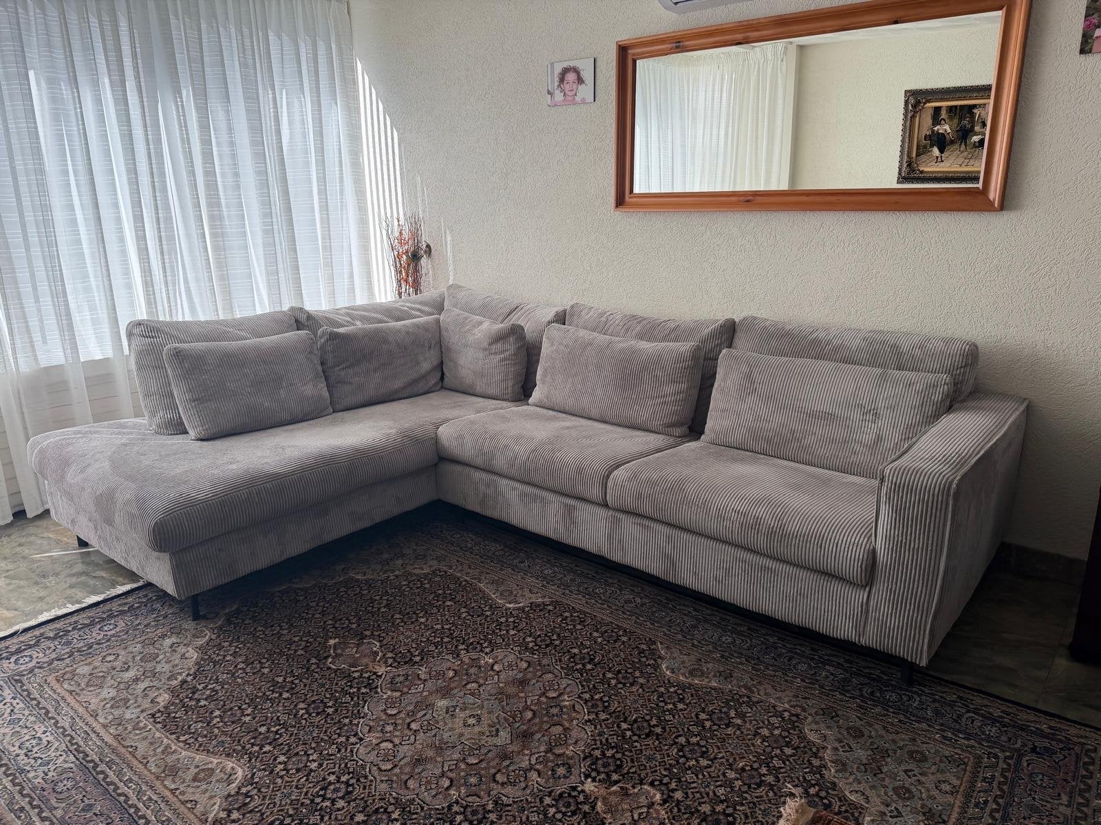 Hoekbank 300x220 cm - Ophalen in Nijkerk, Ophalen, Hoekbank, 300 cm of meer, Zo goed als nieuw