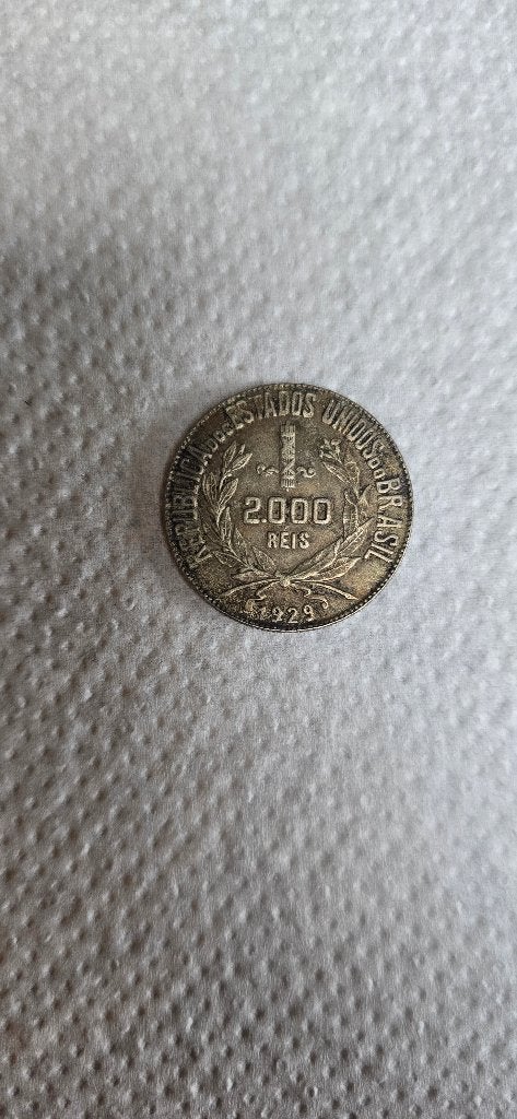 Silver Coin - Brazil -1929 - Republic, Ophalen of Verzenden, Zuid-Amerika, Losse munt, Zilver