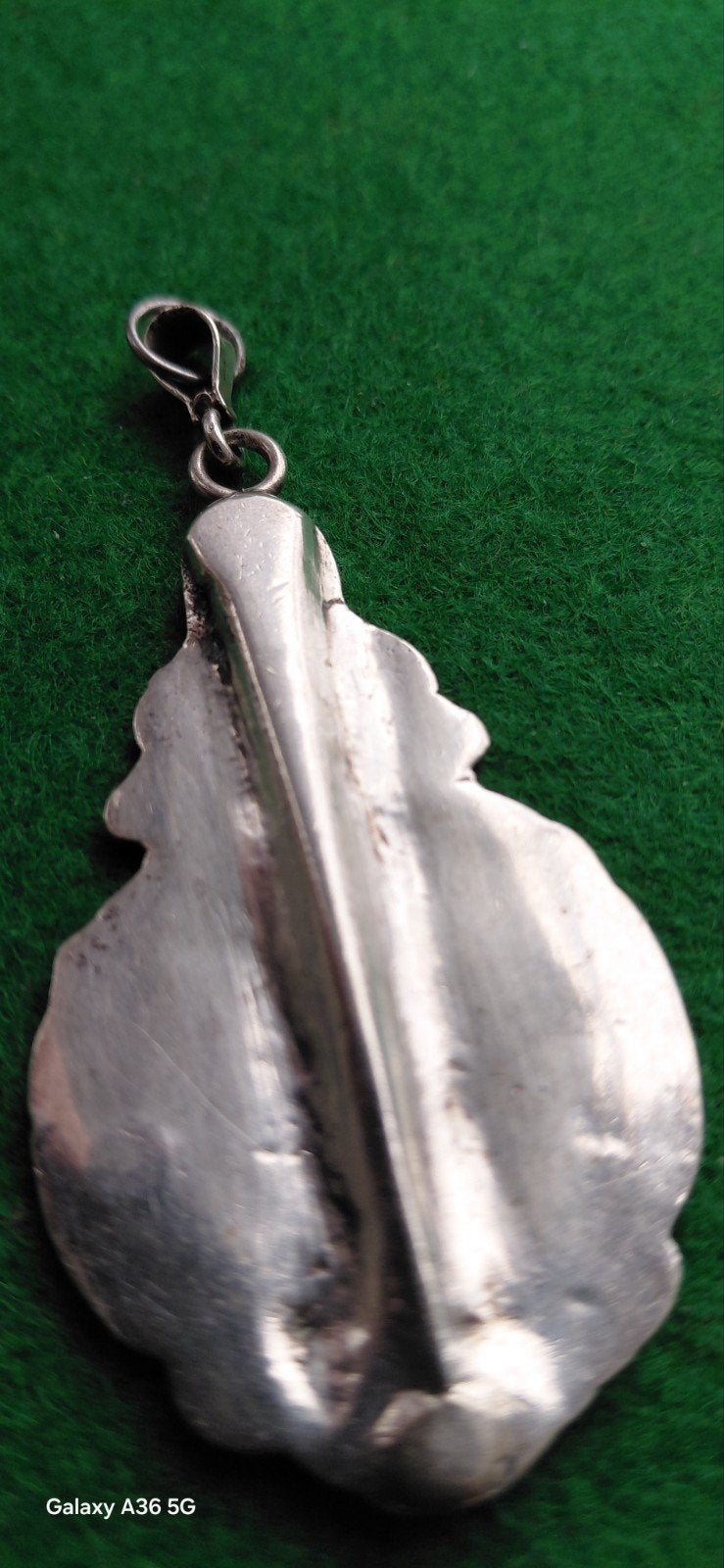 antieke zilveren hanger,ev met ketting 18 gram, Ophalen of Verzenden
