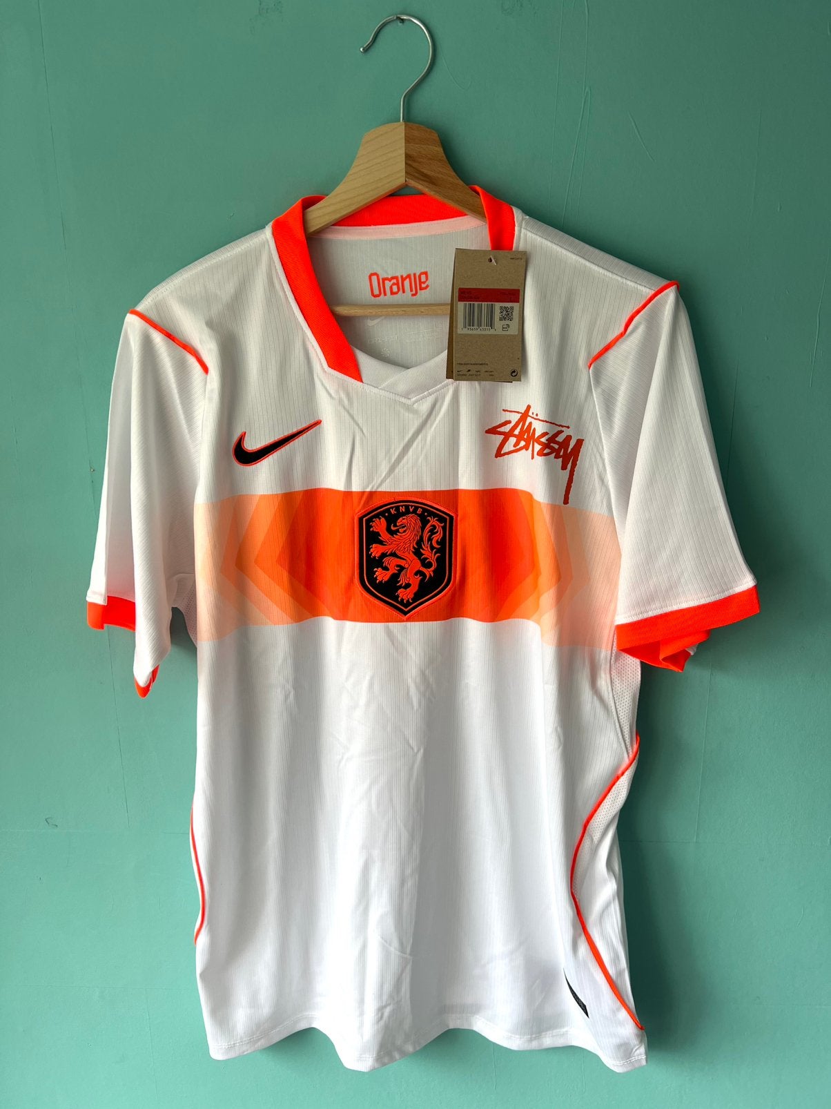 Nederlands elftal uitshirt WK 2026 Stüssy  Maat L, Maat 52/54 (L), Nieuw, Oranje, Ophalen of Verzenden
