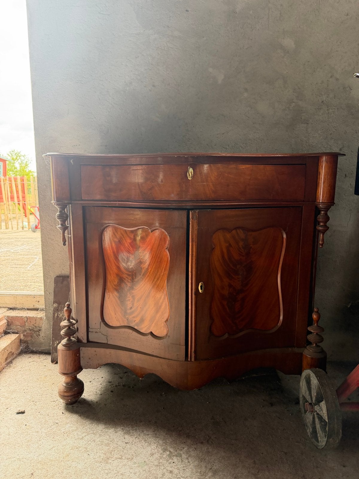 Antieke Biedermeier Kastje/Commode penant kast, Ophalen