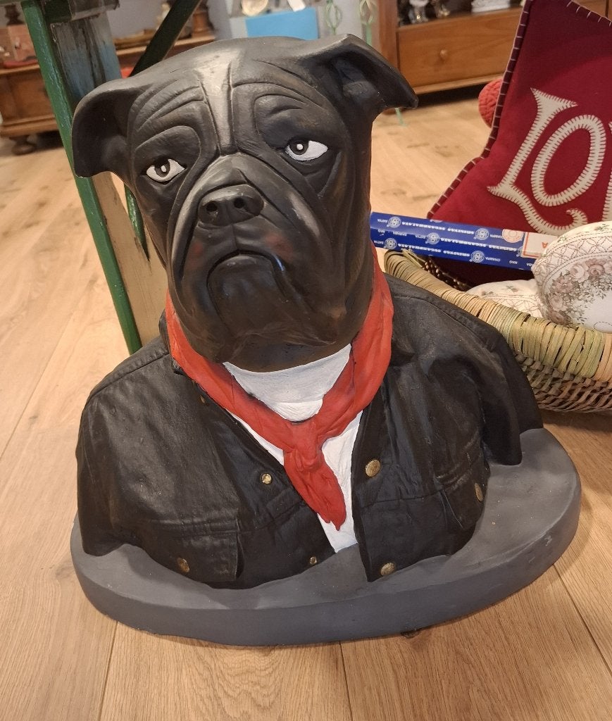Grote buldog beeld, Verzamelen, Beelden en Beeldjes, Ophalen