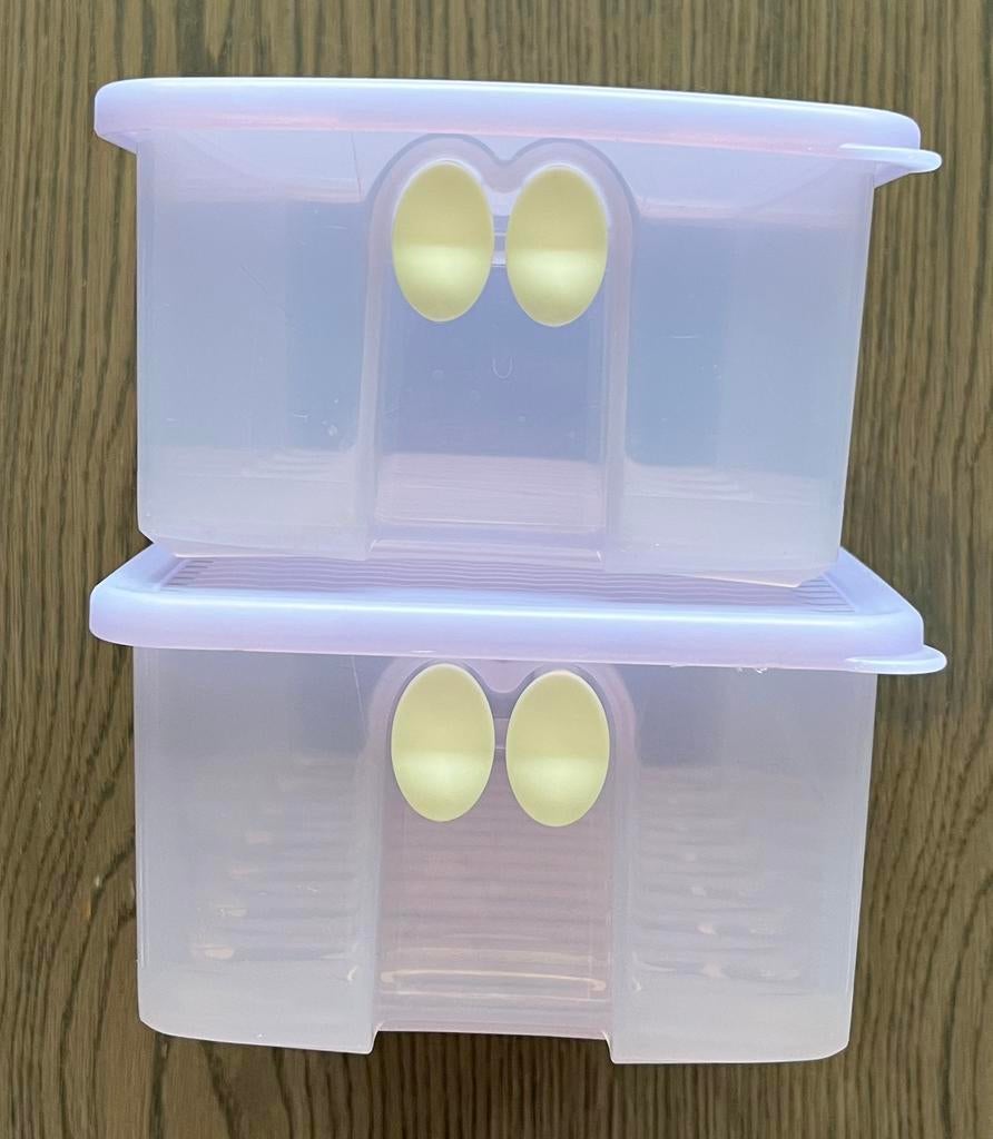 Tupperware Fridge Smart lila  2 stuks  1.5 liter, Huis en Inrichting, Keuken | Tupperware, Gebruikt, Bus of Trommel, Ophalen of Verzenden
