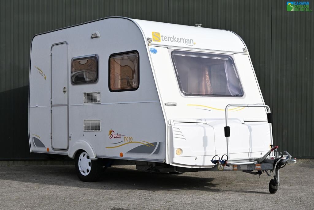 Sterckeman Starlett 370 DD Luifels|Lichtgewicht|stapelbed, Standaardzit, Sterckeman, Dwars-stapelbed, Bedrijf