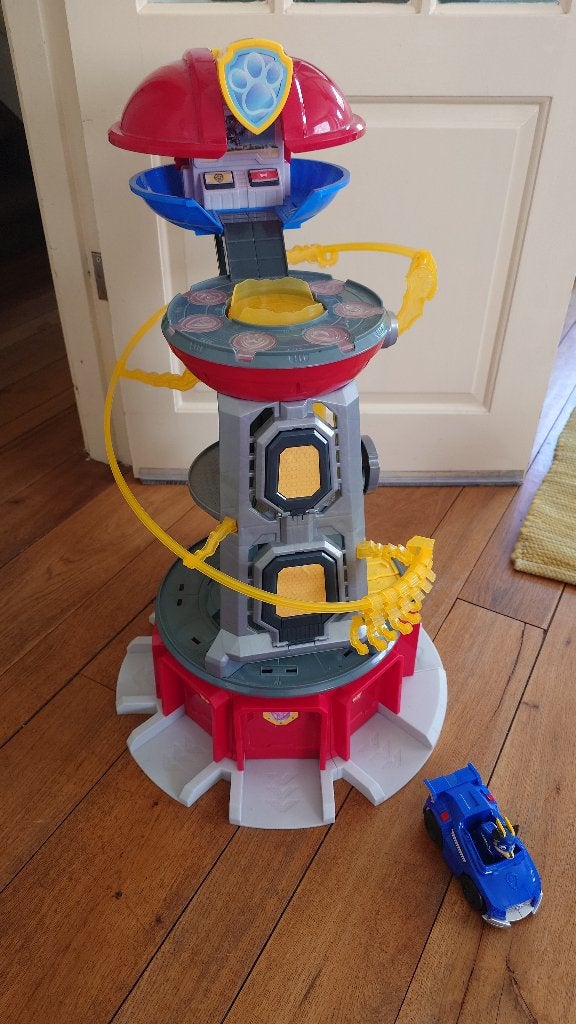 Paw Patrol Mighty Lookout (Mega Uitkijktoren PawPatrol), Ophalen of Verzenden, Zo goed als nieuw
