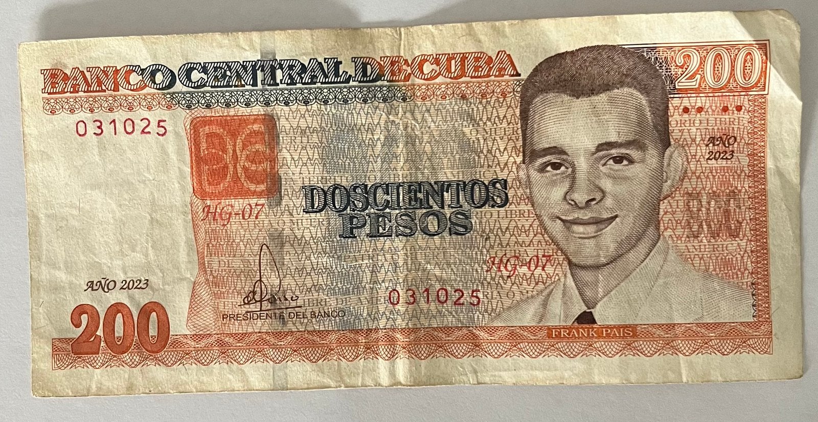 Cuba 200 Pesos 2023 gebruikte staat, Verzenden, Midden-Amerika, Los biljet