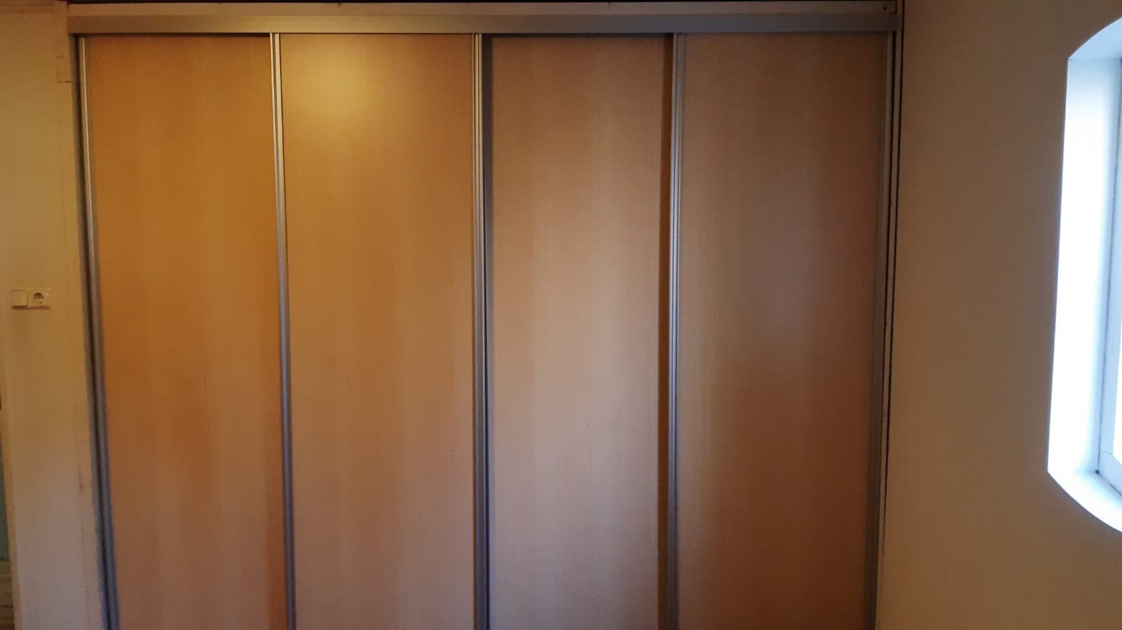 Schuifdeuren voor kastenwand, Ophalen, Gebruikt, 200 cm of meer, 200 cm of meer