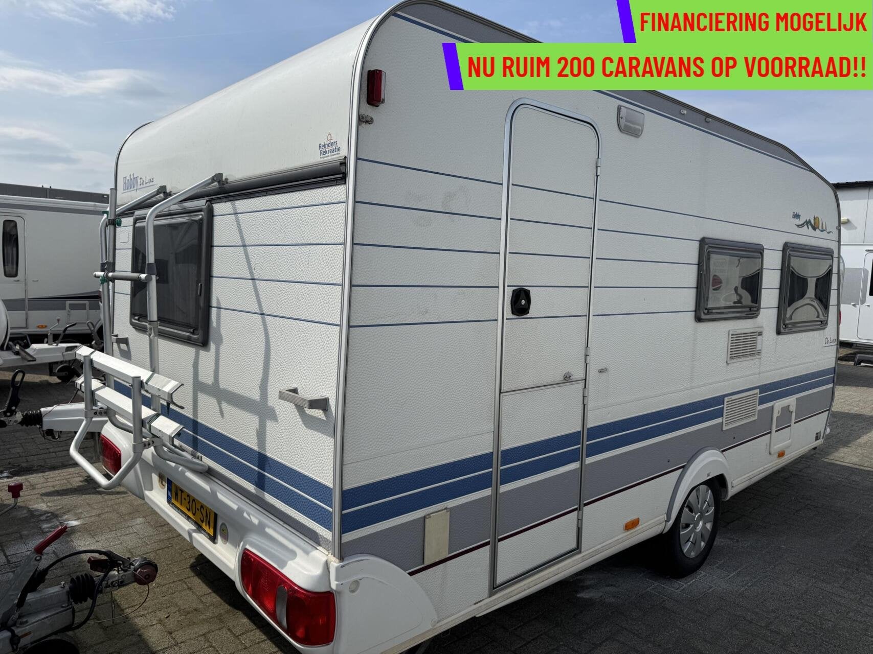Hobby 440 SF  DE LUXE, DWARSBED, TREINZIT, VOORTENT, Serviceluik, Hobby, Bedrijf, 6 tot 7 meter