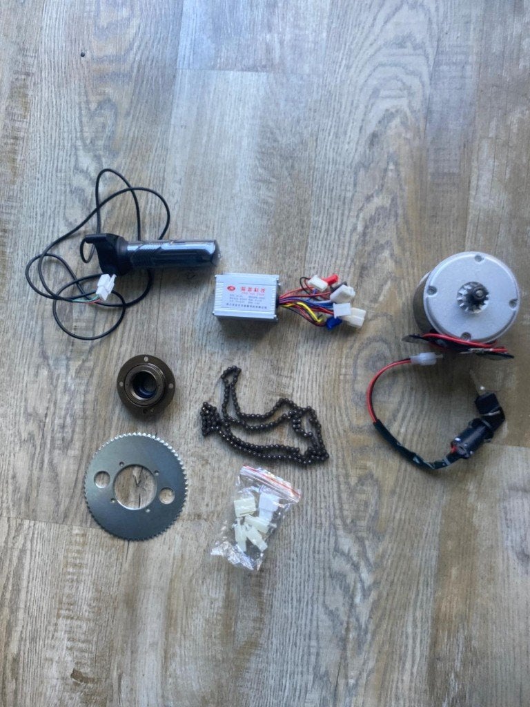 Nieuwe 24V 250W e-bike ombouwset, Overige merken, Ophalen of Verzenden, Zo goed als nieuw, Elektrische fiets