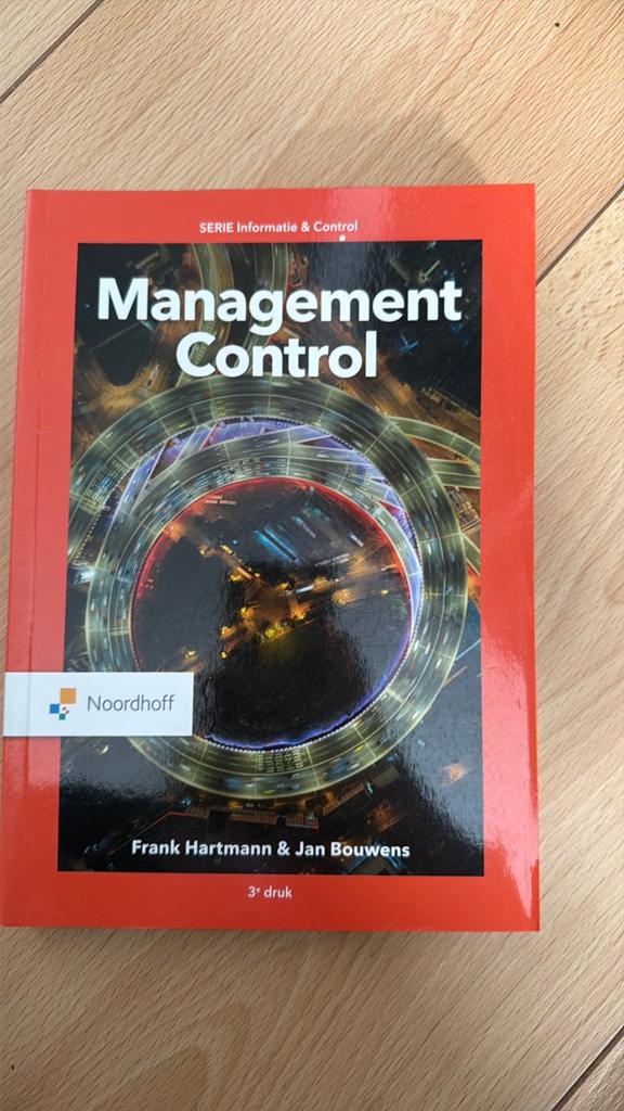 Boek Management control, Boeken, Verzenden, Zo goed als nieuw, Management