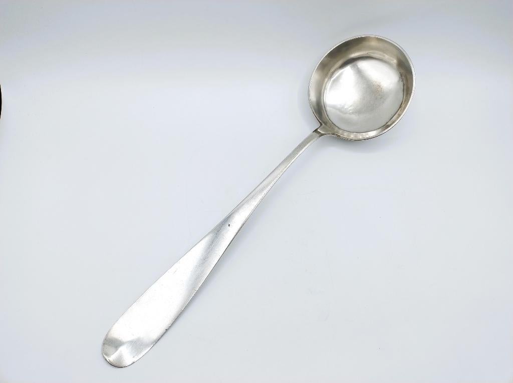 Zilveren soeplepel, J.P. Knickmeier, Basel, 1850, Antiek en Kunst, Verzenden, Zilver