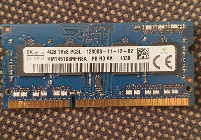 SK Hynix 4GB DDR3L RAM Geheugenmodule voor Laptop, Gebruikt, DDR3, Ophalen of Verzenden, Laptop