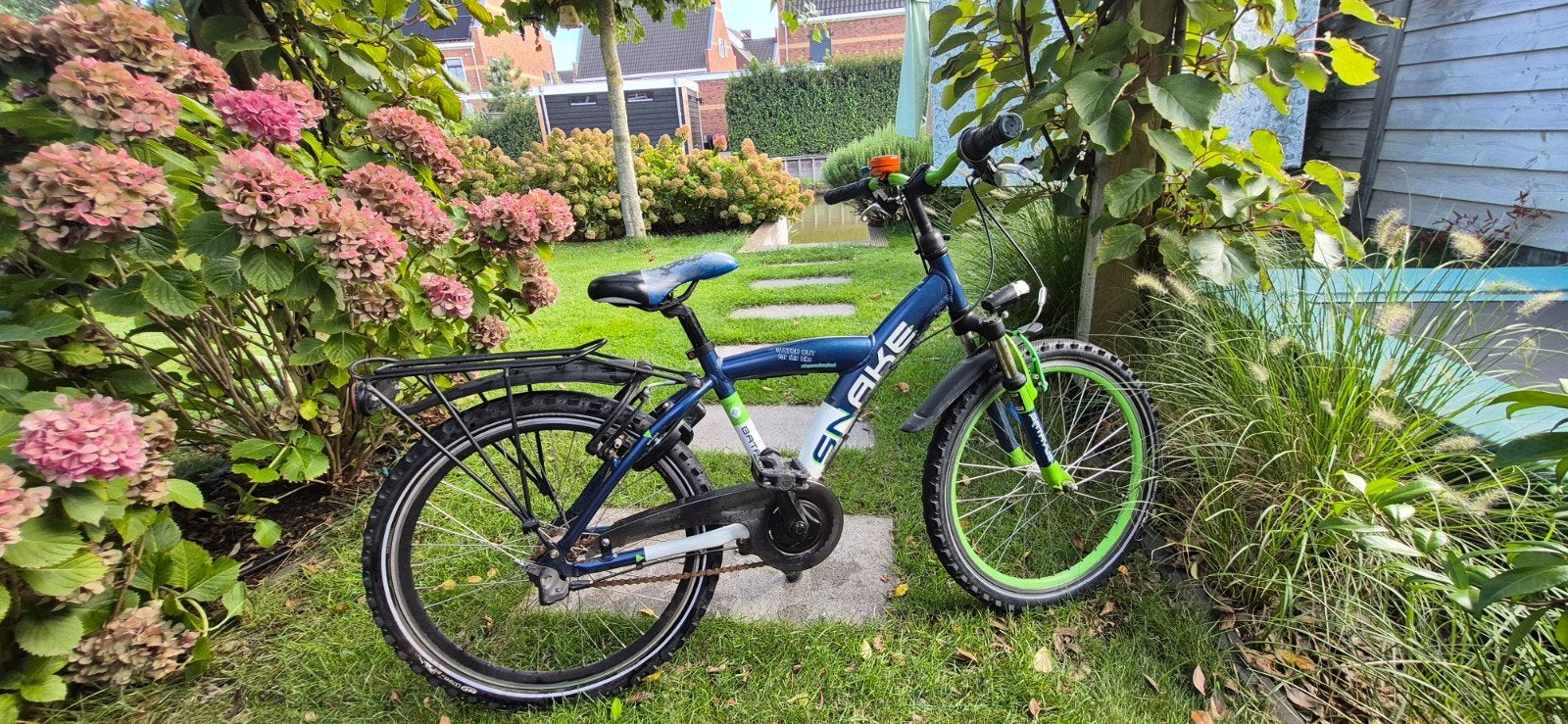 Batavus Snake kinderfiets  22 inch met 3 versnellingen, Ophalen, 20 inch of meer, Gebruikt, Velgrem