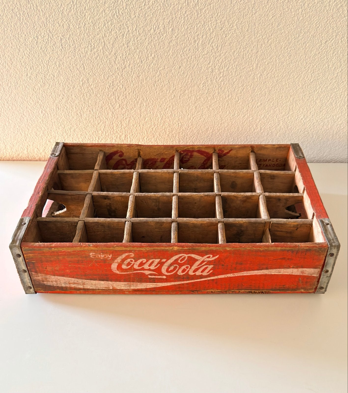 Vintage Coca Cola krat - Houten frisdrankkrat, Ophalen, Gebruikt, Verpakking
