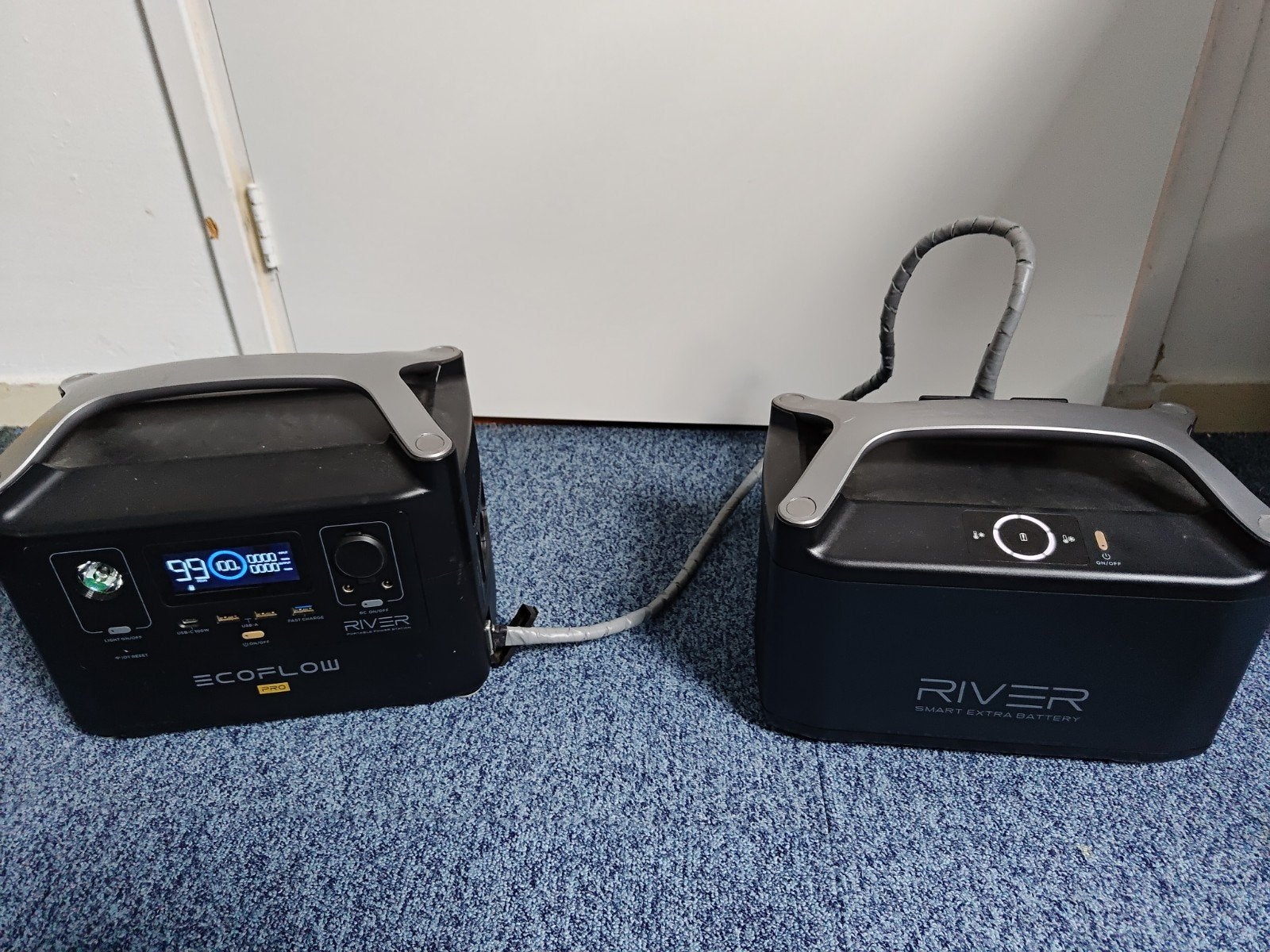 Ecoflow river pro met smart accu 2x 720kwh smart battery, Ophalen, Zo goed als nieuw