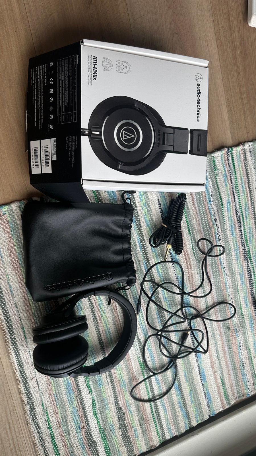 Audio-Technica ATH-M40x Studio Hoofdtelefoon, Overige merken, Ophalen of Verzenden, Zo goed als nieuw, Zwart