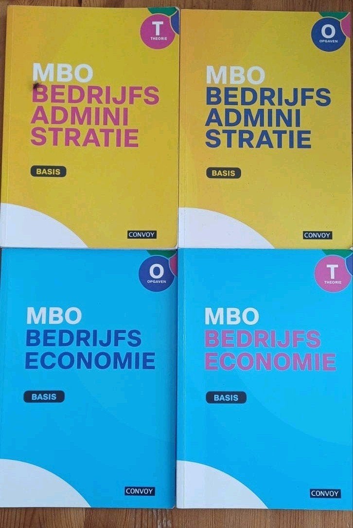 MBO Bedrijfsadministratie & Bedrijfseconomie Basis (4 boeken, Boeken, Ophalen of Verzenden, Zo goed als nieuw, MBO, Gamma