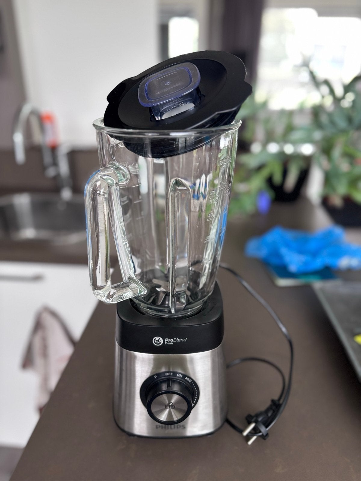 Philips ProBlend Crush Blender -  nieuw, Witgoed en Apparatuur, Blenders, Ophalen of Verzenden, Zo goed als nieuw, Blender
