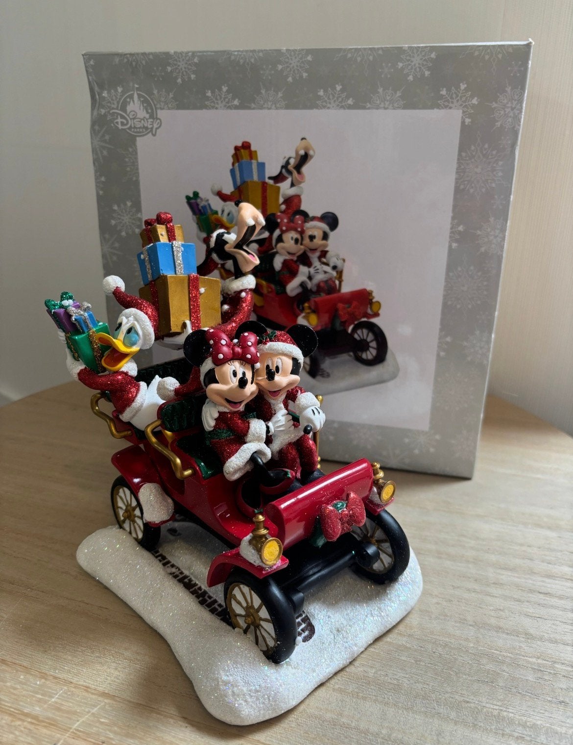 Disney kerst auto Mickey, Minnie, Donald en Goofy christmas, Ophalen of Verzenden, Zo goed als nieuw