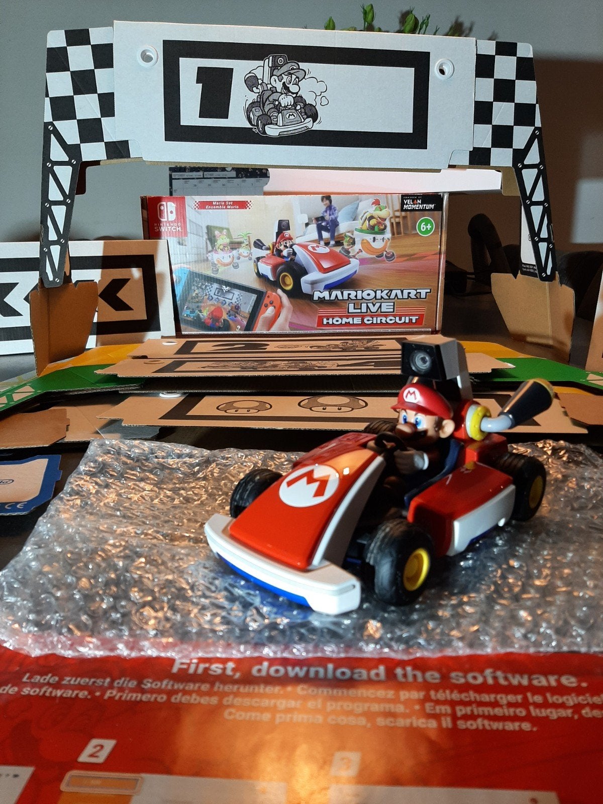 Mario Kart Nintendo Switch mariokart home circuit, Spelcomputers en Games, 1 speler, Racen en Vliegen, Ophalen of Verzenden, Zo goed als nieuw