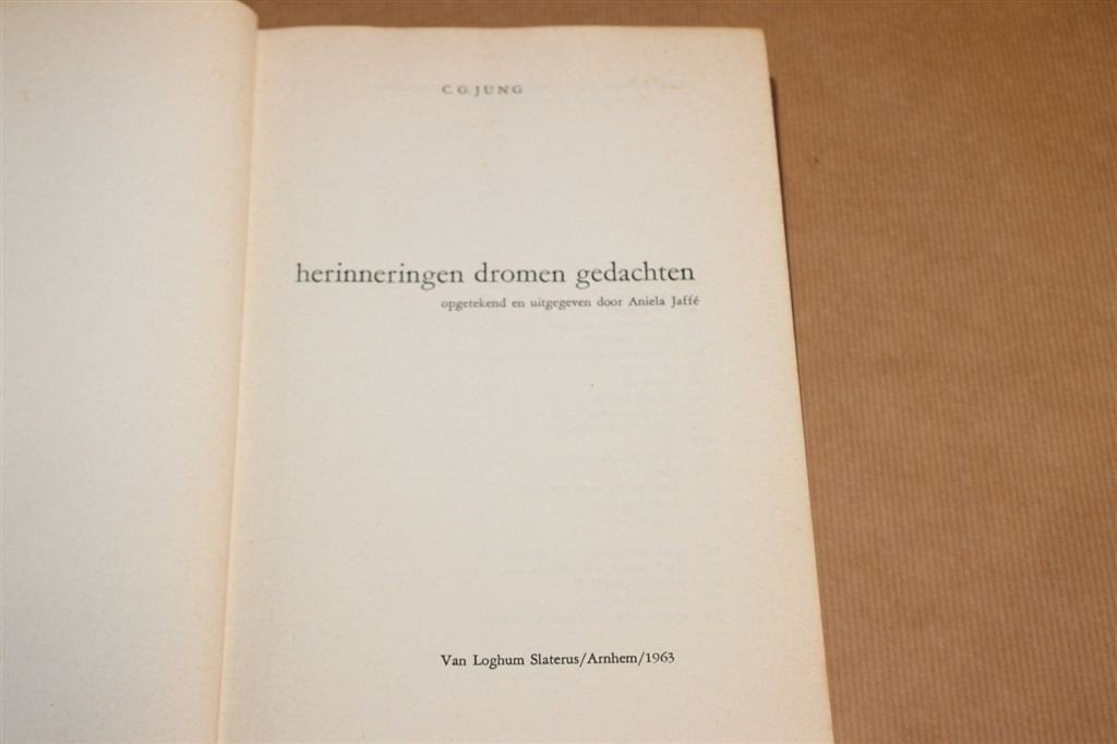 Herinneringen Dromen Gedachten — C.G. Jung 1963, Ophalen of Verzenden, Gelezen