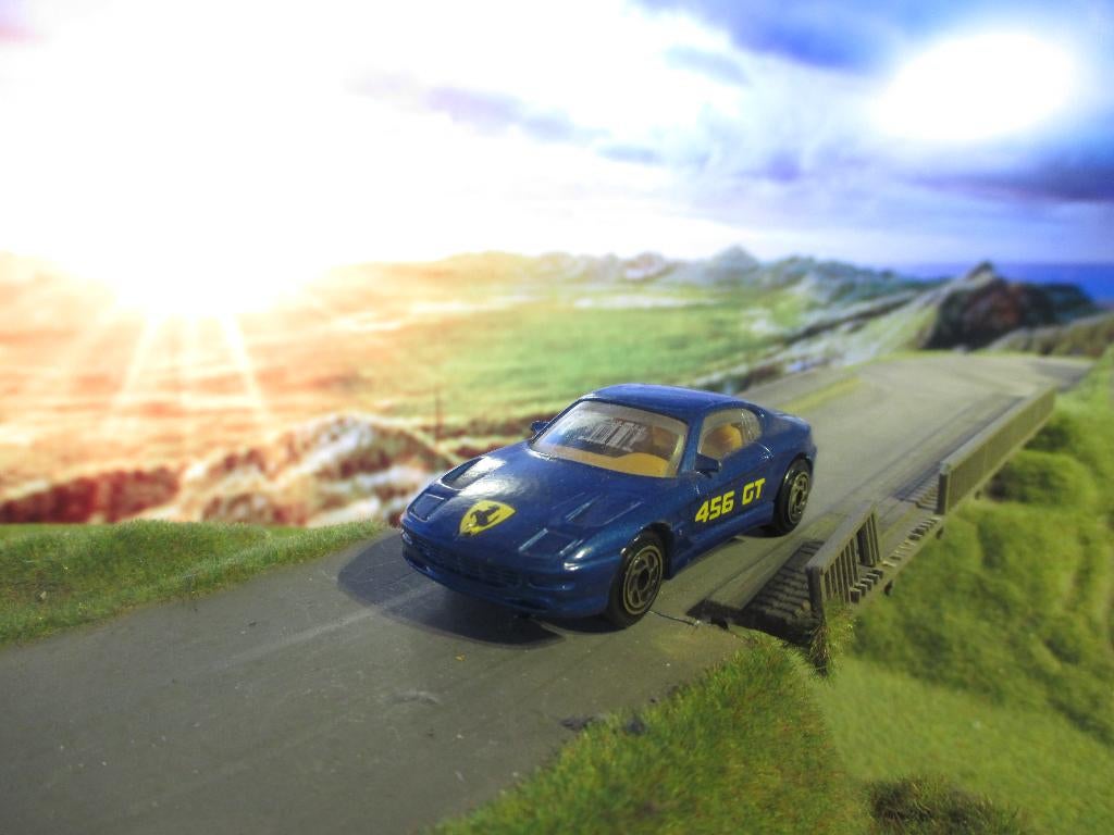 1/61 Ferrari 456GT - Matchbox MB41-263 Metallic Flake Blue, Ophalen of Verzenden, Gebruikt, Auto