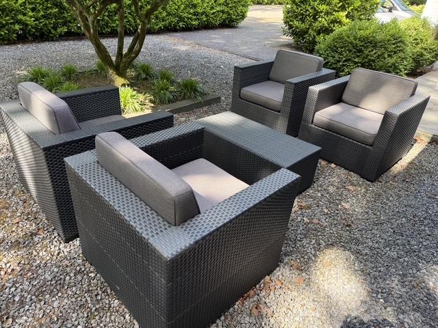 Hartman loungeset 4 personen, Ophalen, 4 zitplaatsen, Gebruikt, Bijzettafel