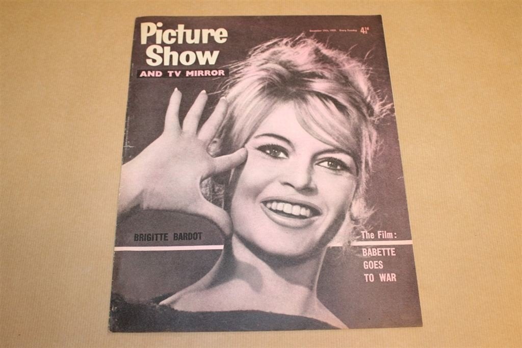 Magazine Picture Show - 1959 - met Brigitte Bardot !!, Ophalen of Verzenden, Zo goed als nieuw, Personen