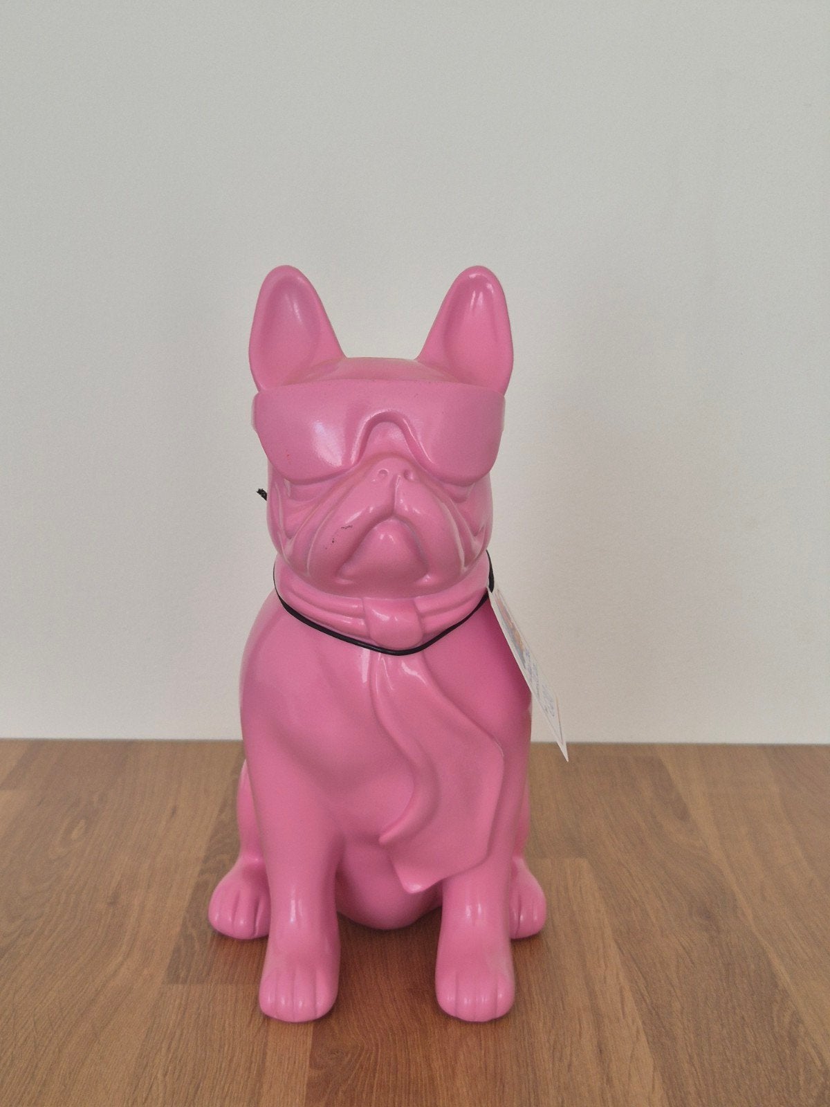 Roze Hond met Bril - Decoratief Beeld 28cm Polyester, Lucky Art, Onbekend, Nieuw, Ophalen of Verzenden