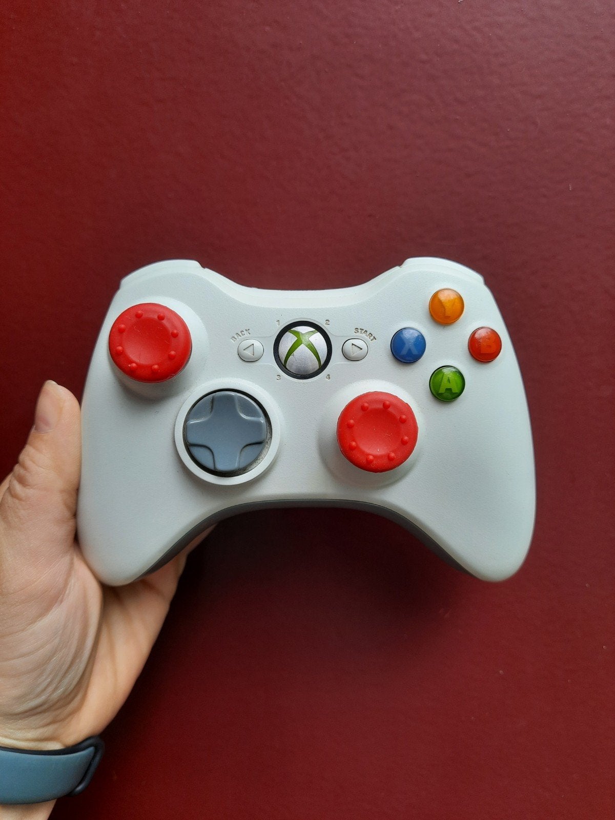 Originele witte draadloze Xbox 360 controller, Gebruikt, Ophalen of Verzenden, Controller, Xbox 360