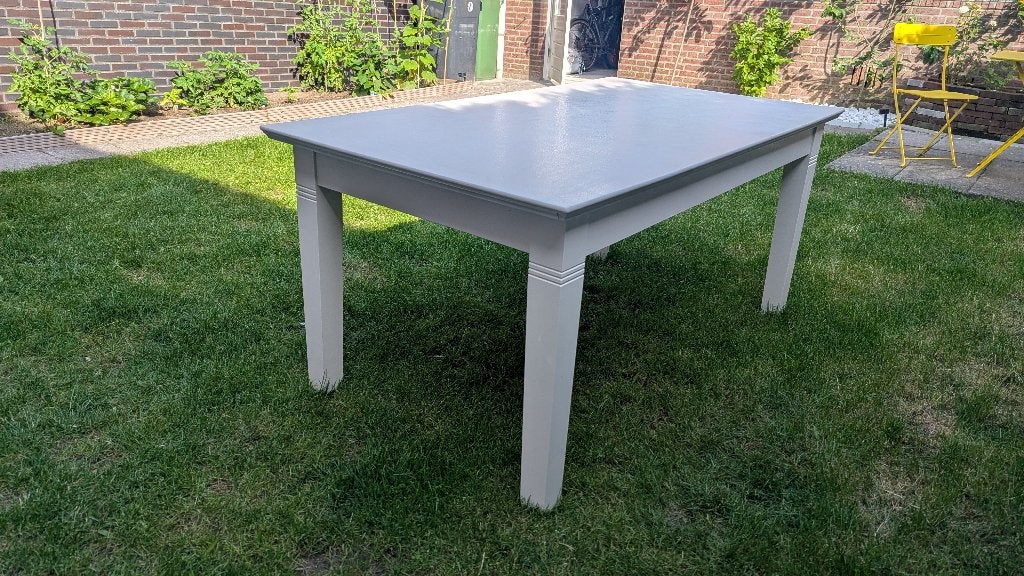 Eettafel 160/90, Ophalen, Gebruikt, 50 tot 100 cm, 150 tot 200 cm