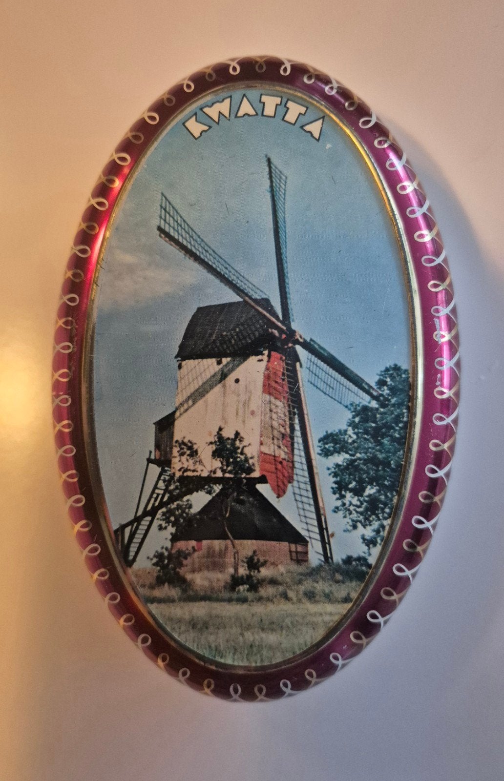 Vintage Kwatta chocoladeblik (jaren '20-', Ophalen of Verzenden, Gebruikt, Overige, Overige merken