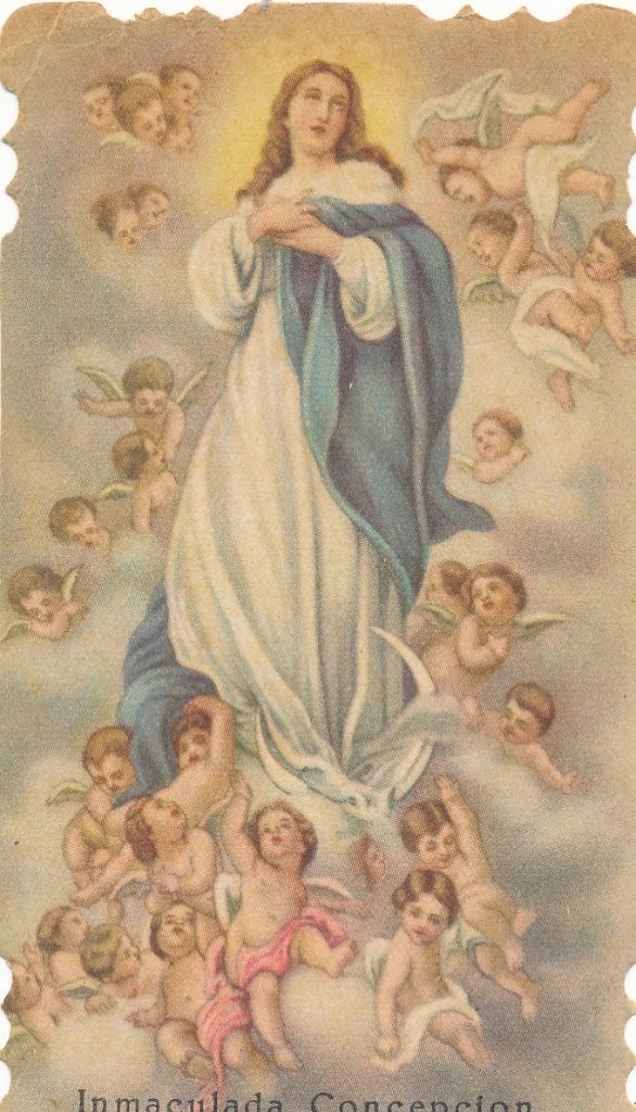Mooi devotieprentje Maria ten Hemel opneming, Ophalen of Verzenden, Zo goed als nieuw, Kaart of Prent, Christendom | Katholiek