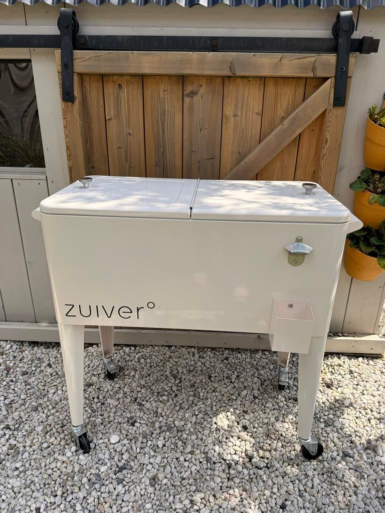 Zuiver Cooler Be Cool Koelbox op wieltjes - Wit, Ophalen, Zo goed als nieuw, Koelbox, Koelelement