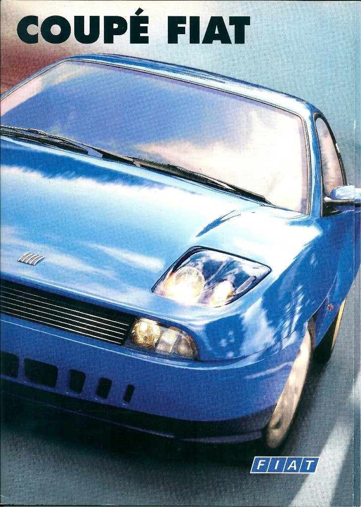 Brochure Coupe Fiat 1996, Ophalen of Verzenden, Gelezen, Overige merken