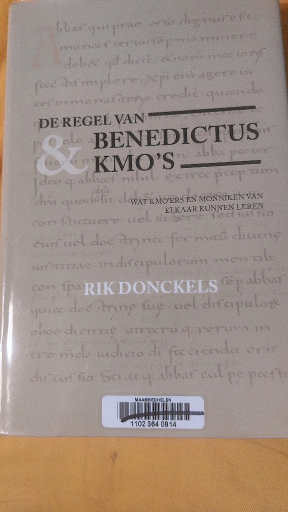 de regel van Benedictus & KMO'S -Rik Donckels, Boeken, Ophalen of Verzenden, Gelezen, Christendom | Katholiek