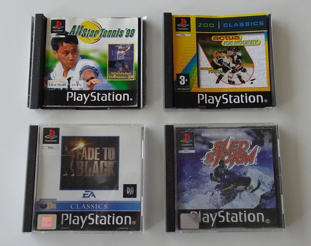 4 Sony PlayStation 1 Spellen, Ophalen, Overige genres, 1 speler, Zo goed als nieuw