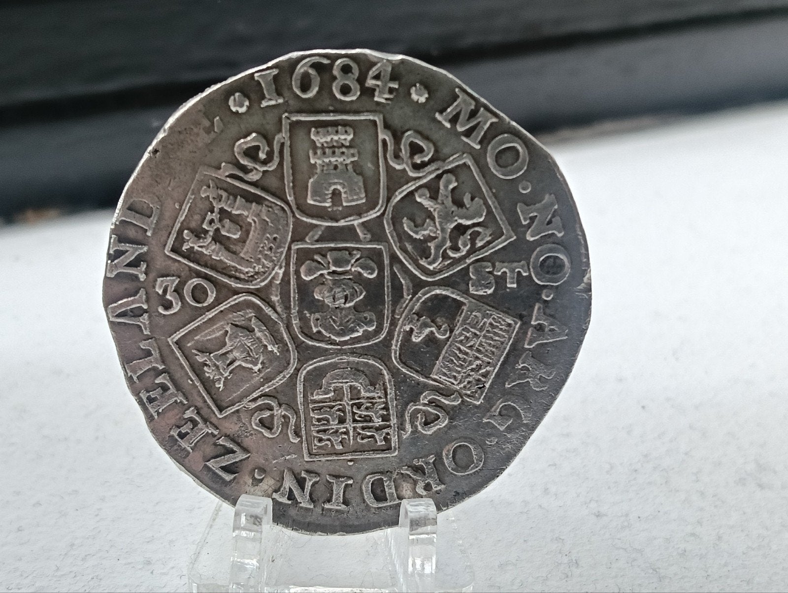 30 stuiverstuk daalder Zeeland 1684, Postzegels en Munten, Munten | Nederland, Vóór koninkrijk, Zilver, Losse munt, Overige waardes
