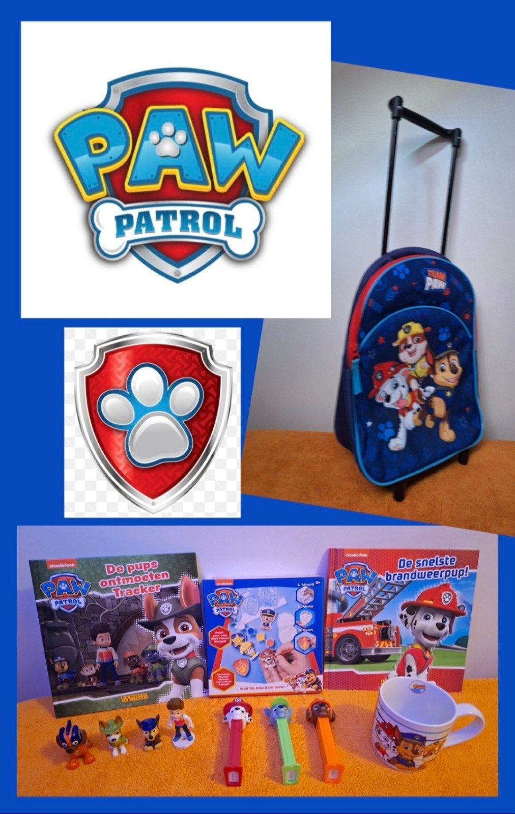 PAW PATROL 🐶🐾 Leesboek Mok Beker Popjes Koffer Rugzak Verf, Ophalen of Verzenden, Nieuw