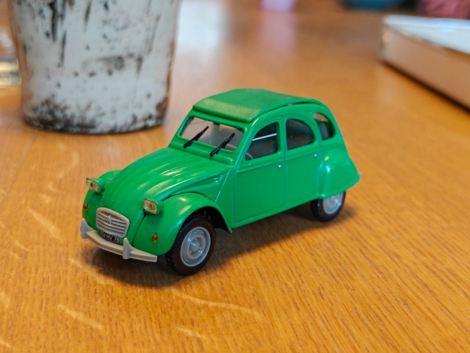 Norev Citroen 2CV 6 GROEN EEND, Ophalen of Verzenden, Auto