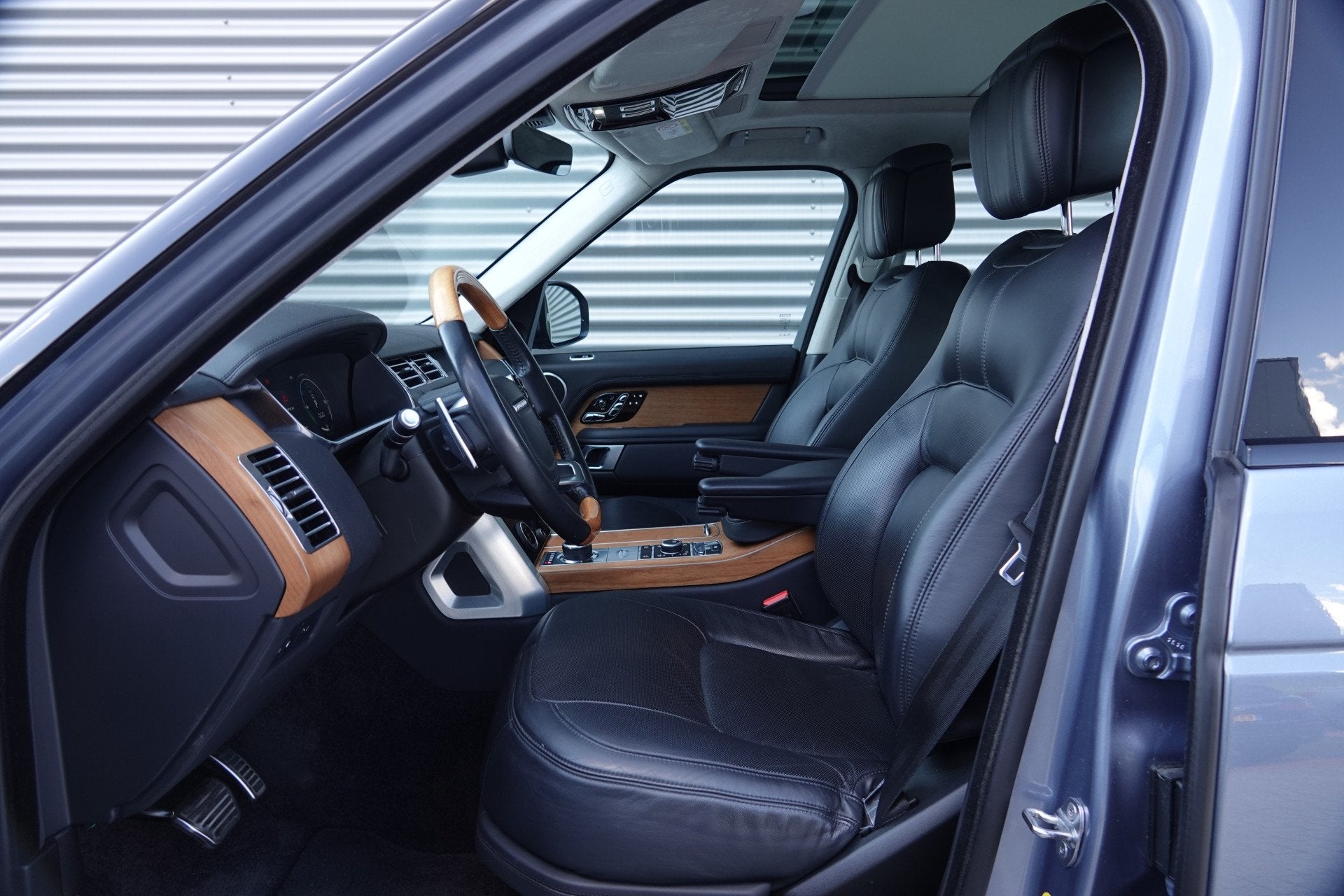 Land Rover Range Rover 2.0 P400e Autobiography | Pano | Mass, Auto's, Land Rover, Gebruikt, 4 cilinders, Blauw, 2500 kg