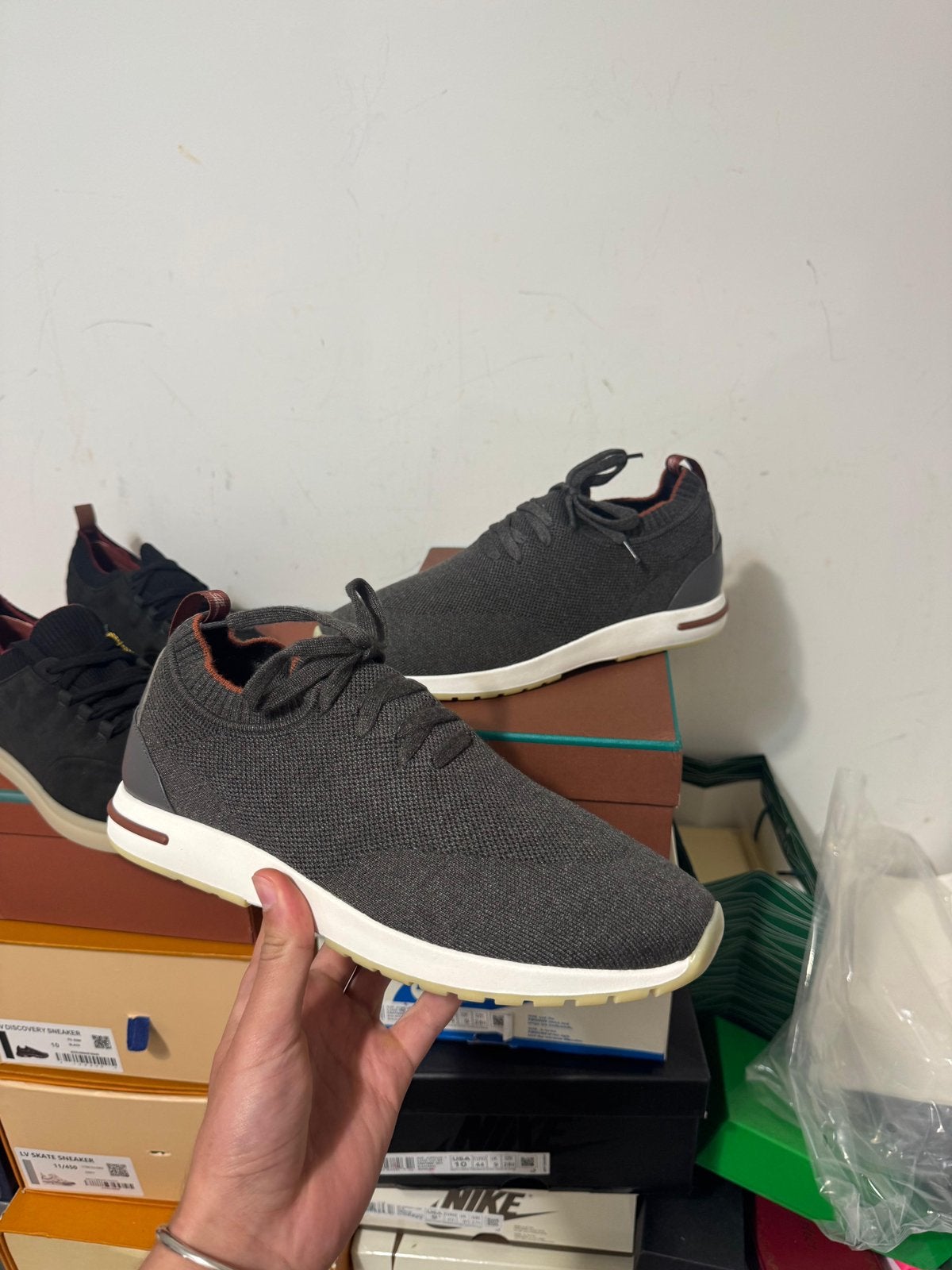 Loro Piana 360 LP Flexy Walk sneakers “Grey Melange”, Ophalen of Verzenden, Nieuw
