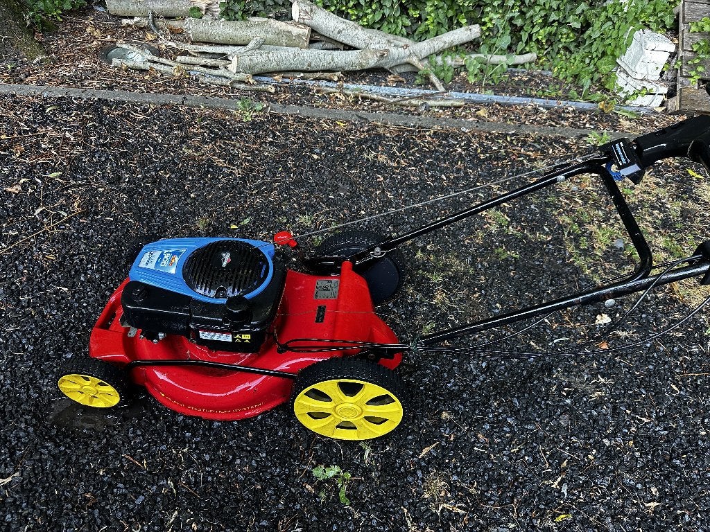 grasmaaier wolf - Briggs&stratton 800 - 175cc, Ophalen, Cirkelmaaier, Gebruikt, Benzine-grasmaaier