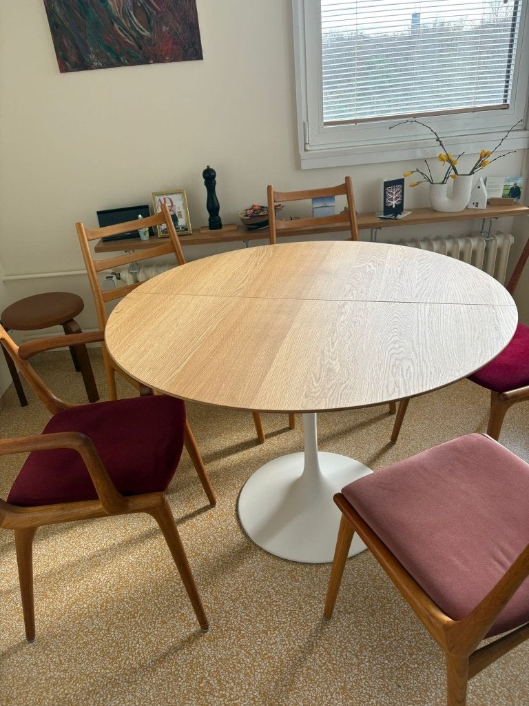uittrekbare tulipe tafels eero saarinen stoelen tulipe, Overige typen, Nieuw, Ophalen of Verzenden, Overige materialen