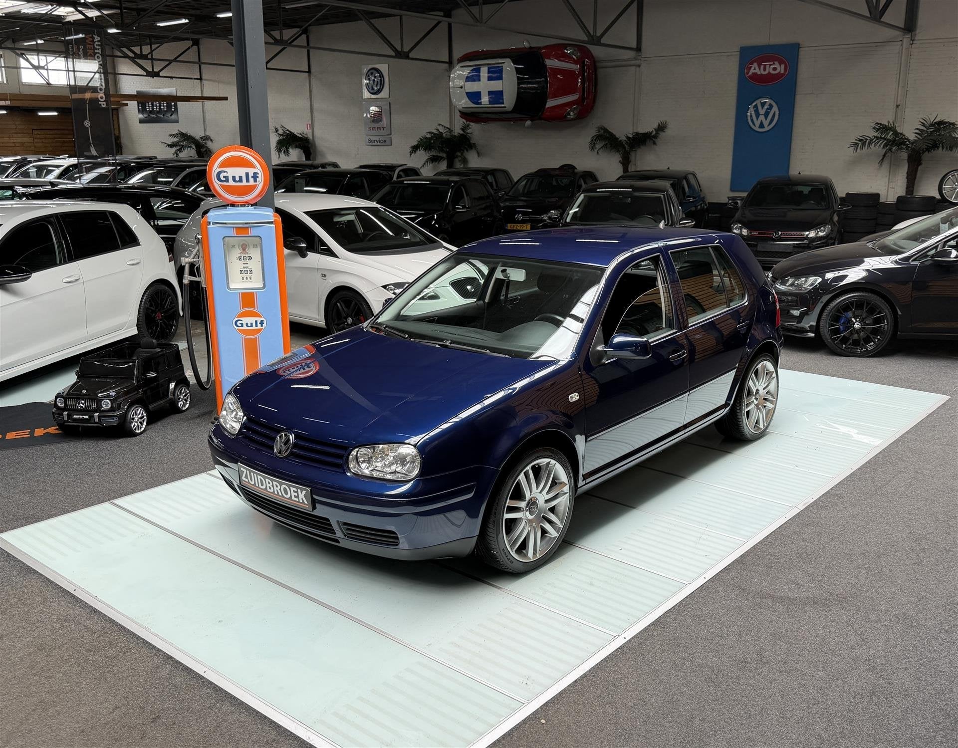 Volkswagen Golf pacific 16v | Clima | Stoelverwarming | 5-dr, 4 cilinders, 1290 kg, Blauw, Origineel Nederlands