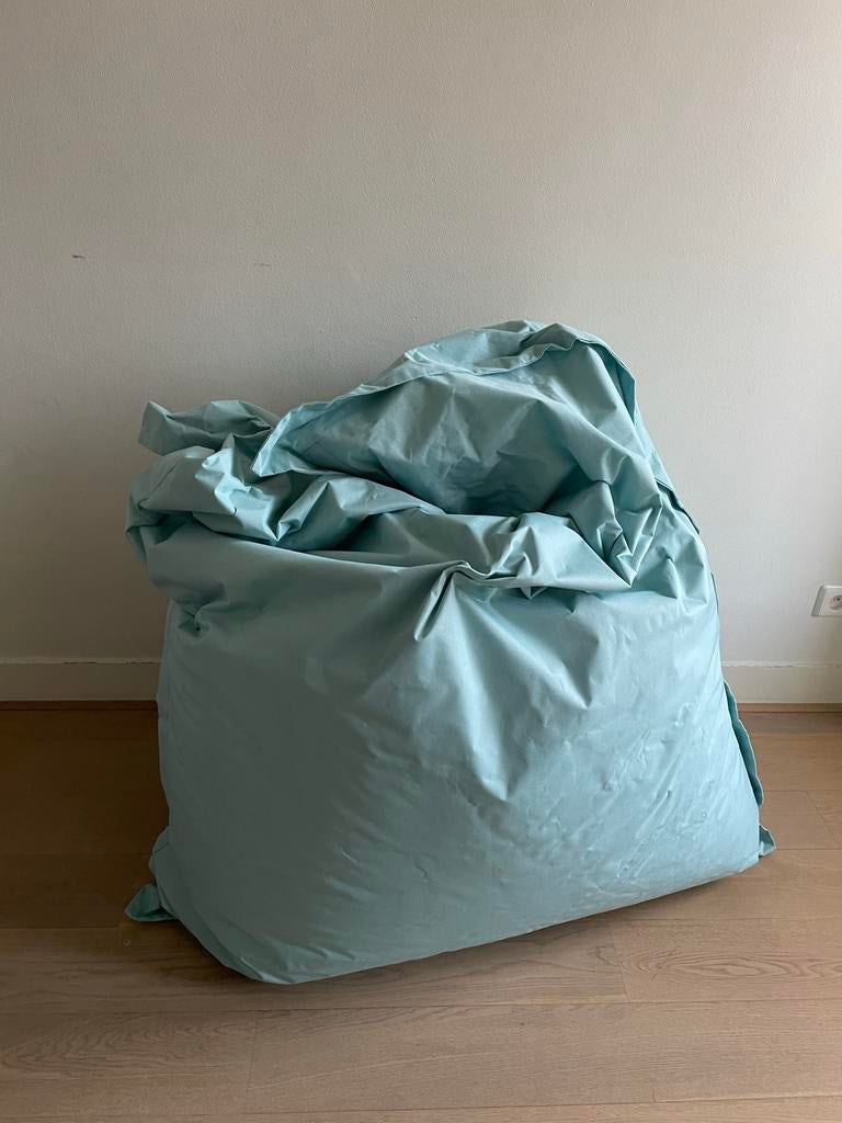Comfortabele zitzak van Beliani- Lichtblauw, Ophalen, Gebruikt, Blauw, Zitzak